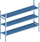 Стеллаж модульный базовый POLAIR LOAD.ME INOX 21AL.3IN40.11B
