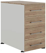 Тумба приставная КОБОР TS4-40/70 white/natural