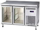 Стол холодильный Abat СХС-70-01-СО (2 двери-стекло, с бортом)
