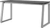 Стол офисный КОБОР TS1-120/60 aluminum/wood