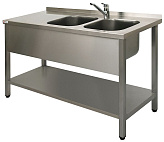 Ванна моечная двойная бизнес Simeco ВМ2EП1606П