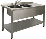 Ванна моечная двойная бизнес Simeco ВМ2EЛ1806П