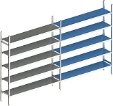 Стеллаж модульный линейный дополнительный POLAIR LOAD.ME INOX 16AL.5IN30.06Е