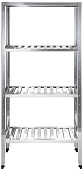 Стеллаж кухонный с решетчатыми полками Luxstahl СРРП-1800x1500x400