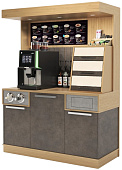 Кофейная станция Вариант 2 (Корпус Бетон Чикаго светло-серый)