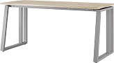 Стол офисный КОБОР TS2-140/70 aluminum/natural