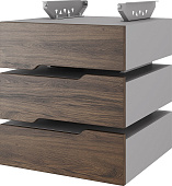 Тумба подвесная КОБОР T-3 aluminum/charlston