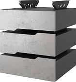 Тумба подвесная КОБОР T-3 black/chicago