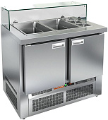 Стол для салатов HICOLD SLE3-11GN низкое стекло