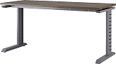 Стол офисный КОБОР L2-120/60 graphite/charlston