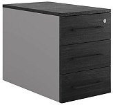 Тумба приставная КОБОР TS3-40/70 aluminum/wood