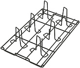 Решетка для жарки цыплят Apach GN 1/1 (530х325)