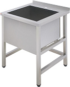 Ванна моечная одинарная сварная Simeco ВМС1Е0707 (AISI 304, труба)