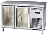Стол холодильный Abat СХС-70-01-СО (2 двери-стекло, без борта)