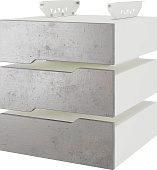 Тумба подвесная КОБОР T-3 white/chicago