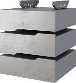 Тумба подвесная КОБОР T-3 graphite/chicago