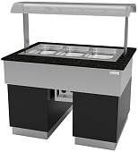 Прилавок тепловой Gastrolux ТМ-1610/4GN/SI
