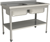 Ванна моечная Restoinox ВМЦ-2/14/7-БПЛ-ЭЦ