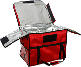 Термосумка для обедов Luxstahl 1928 (600х400х450 мм, фольгированная, красная)